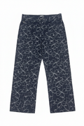 embroidered denim pant
