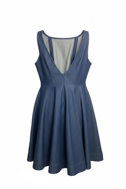 Embellished Denim Midi Dress